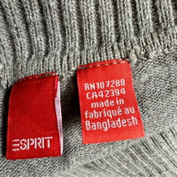 ESprit Taupe Y2K Off Shoulder Sweater - Picture 4 of 4